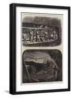 The New Overland Route to India and the Railway Tunnel of the Alps-null-Framed Premium Giclee Print