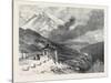 The New Overland Route to India: the Railway over the Alps Summit of Mont Cenis and Lake 1869-null-Stretched Canvas