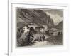 The New Overland Route to India, the Railway Tunnel under Mont Cenis, South End, at Bardonneche-null-Framed Giclee Print
