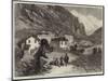 The New Overland Route to India, the Railway Tunnel under Mont Cenis, South End, at Bardonneche-null-Mounted Giclee Print