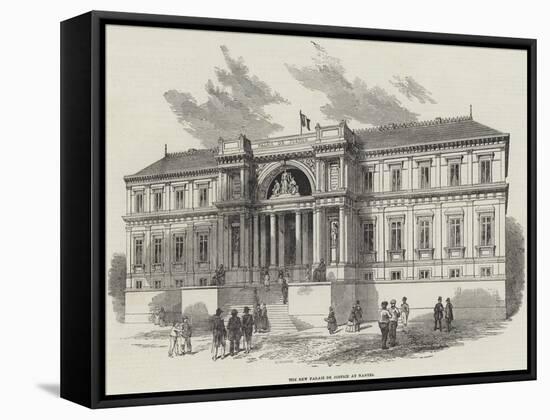The New Palais De Justice at Nantes-null-Framed Stretched Canvas