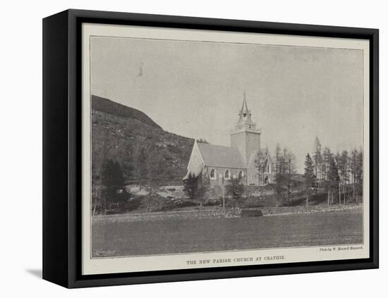 The New Parish Church at Crathie-null-Framed Stretched Canvas