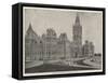 The New Parliament Houses at Ottawa-null-Framed Stretched Canvas