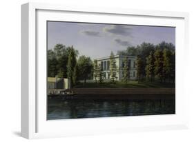 The New Pavilion in the Gardens of Charlottenburg Palace, C.1824-25-Johann Wilhelm Gottfried Barth-Framed Giclee Print