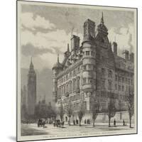 The New Police Offices on the Victoria Embankment-Henry William Brewer-Mounted Giclee Print