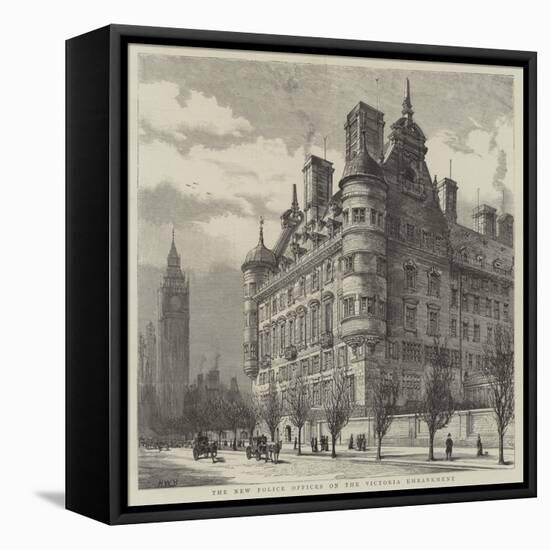 The New Police Offices on the Victoria Embankment-Henry William Brewer-Framed Stretched Canvas