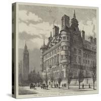 The New Police Offices on the Victoria Embankment-Henry William Brewer-Stretched Canvas