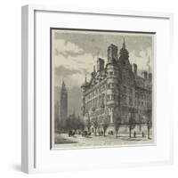 The New Police Offices on the Victoria Embankment-Henry William Brewer-Framed Giclee Print