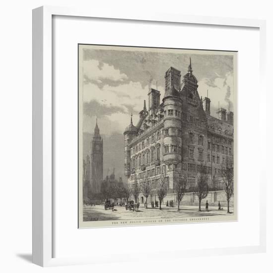 The New Police Offices on the Victoria Embankment-Henry William Brewer-Framed Giclee Print