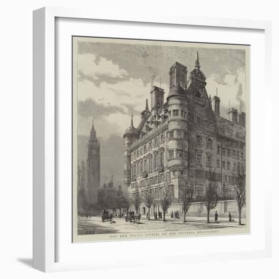 The New Police Offices on the Victoria Embankment-Henry William Brewer-Framed Giclee Print