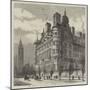 The New Police Offices on the Victoria Embankment-Henry William Brewer-Mounted Giclee Print