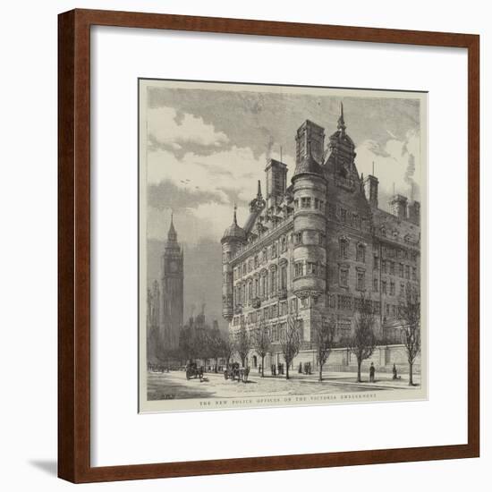 The New Police Offices on the Victoria Embankment-Henry William Brewer-Framed Giclee Print