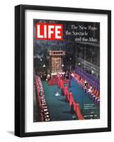 The New Pope, Vatican Interior, July 5, 1963-Dmitri Kessel-Framed Photographic Print