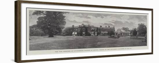 The New Premises of Livingstone College at Leyton, Opened by the Explorer's Daughter on 23 May-null-Framed Giclee Print