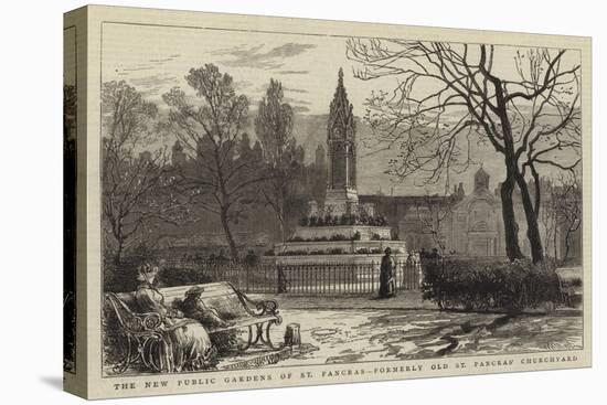 The New Public Gardens of St Pancras, Formerly Old St Pancras' Churchyard-William Henry James Boot-Stretched Canvas