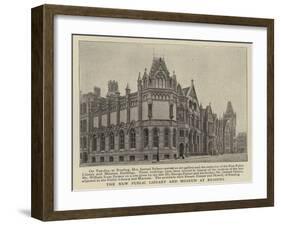 The New Public Library and Museum at Reading-null-Framed Giclee Print