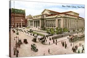 The New Public Library, New York, USA, 1910-null-Stretched Canvas