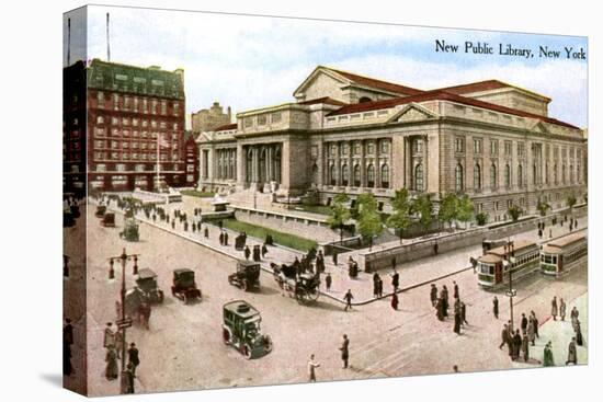 The New Public Library, New York, USA, 1910-null-Stretched Canvas