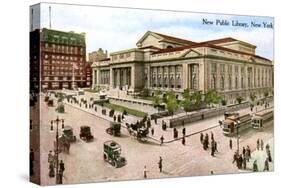 The New Public Library, New York, USA, 1910-null-Stretched Canvas