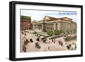 The New Public Library, New York, USA, 1910-null-Framed Giclee Print