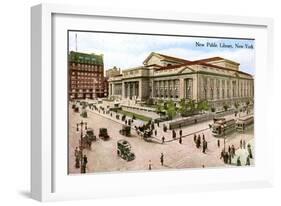 The New Public Library, New York, USA, 1910-null-Framed Giclee Print