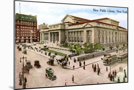 The New Public Library, New York, USA, 1910-null-Mounted Giclee Print