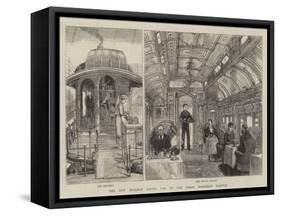 The New Pullman Dining Car on the Great Northern Railway-null-Framed Stretched Canvas