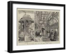 The New Pullman Dining Car on the Great Northern Railway-null-Framed Giclee Print