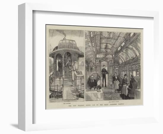 The New Pullman Dining Car on the Great Northern Railway-null-Framed Giclee Print