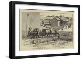 The New Railway at Barbadoes, British West Indies-null-Framed Giclee Print