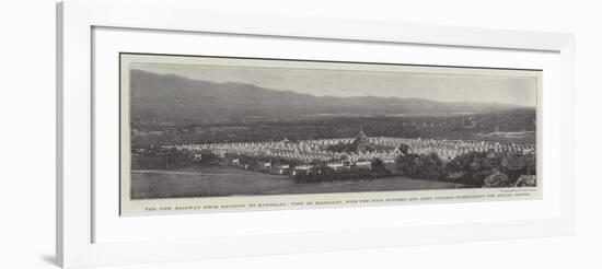 The New Railway from Rangoon to Mandalay-null-Framed Giclee Print