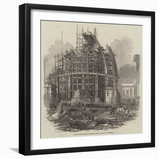 The New Reading-Room at the British Museum, in Course of Construction-null-Framed Giclee Print