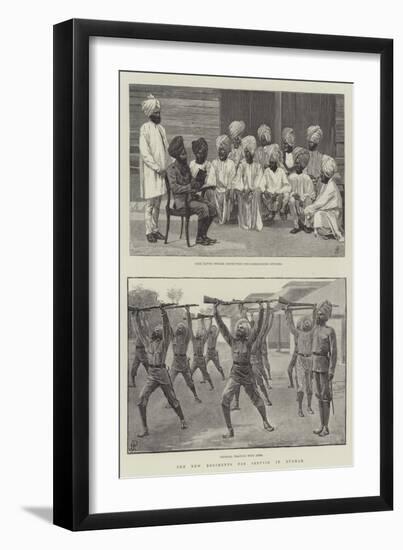 The New Regiments for Service in Burmah-null-Framed Giclee Print