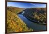 The New River Gorge, Hawks Nest State Park, Autumn, West Virginia, USA-Chuck Haney-Framed Photographic Print