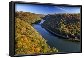 The New River Gorge, Hawks Nest State Park, Autumn, West Virginia, USA-Chuck Haney-Framed Photographic Print