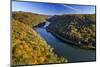 The New River Gorge, Hawks Nest State Park, Autumn, West Virginia, USA-Chuck Haney-Mounted Photographic Print