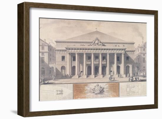 The New Room of the Comedie-Française-Charles De Wailly-Framed Giclee Print