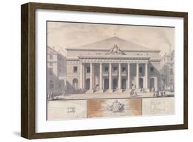 The New Room of the Comedie-Française-Charles De Wailly-Framed Giclee Print