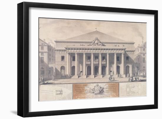 The New Room of the Comedie-Française-Charles De Wailly-Framed Giclee Print