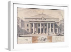 The New Room of the Comedie-Française-Charles De Wailly-Framed Giclee Print