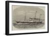 The New Royal Yacht Alberta Conveying the Queen Down the River to the Nore-Edwin Weedon-Framed Giclee Print