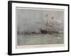 The New Royal Yacht Victoria and Albert, Launched by the Duchess of York at Pembroke Dockyard-Eduardo de Martino-Framed Giclee Print