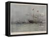 The New Royal Yacht Victoria and Albert, Launched by the Duchess of York at Pembroke Dockyard-Eduardo de Martino-Framed Stretched Canvas