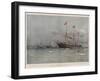 The New Royal Yacht Victoria and Albert, Launched by the Duchess of York at Pembroke Dockyard-Eduardo de Martino-Framed Giclee Print