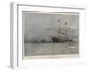 The New Royal Yacht Victoria and Albert, Launched by the Duchess of York at Pembroke Dockyard-Eduardo de Martino-Framed Giclee Print