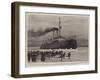 The New Russian Icebreaker, the S S Ermak at Work at Cronstadt-Joseph Nash-Framed Giclee Print