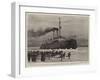The New Russian Icebreaker, the S S Ermak at Work at Cronstadt-Joseph Nash-Framed Giclee Print