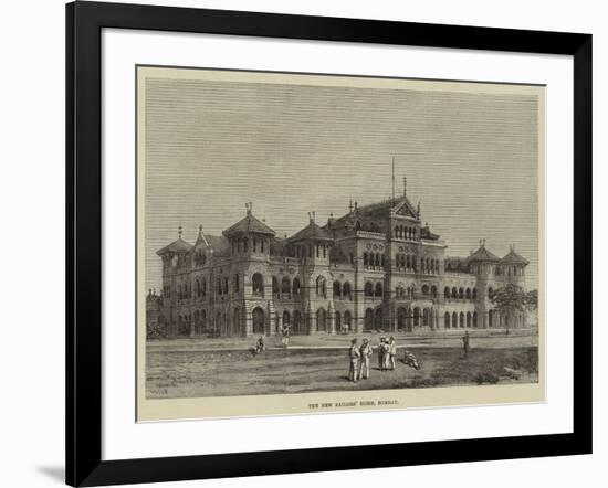 The New Sailors' Home, Bombay-null-Framed Giclee Print