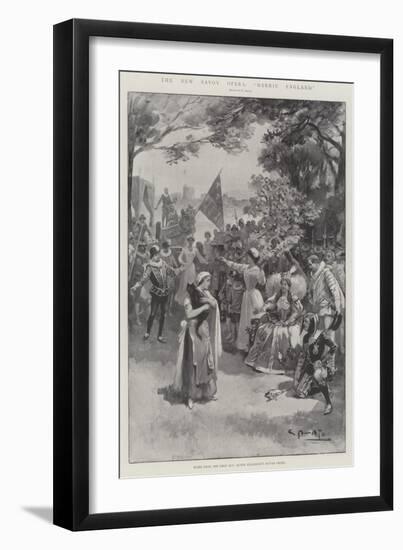 The New Savoy Opera, Merrie England-G.S. Amato-Framed Giclee Print