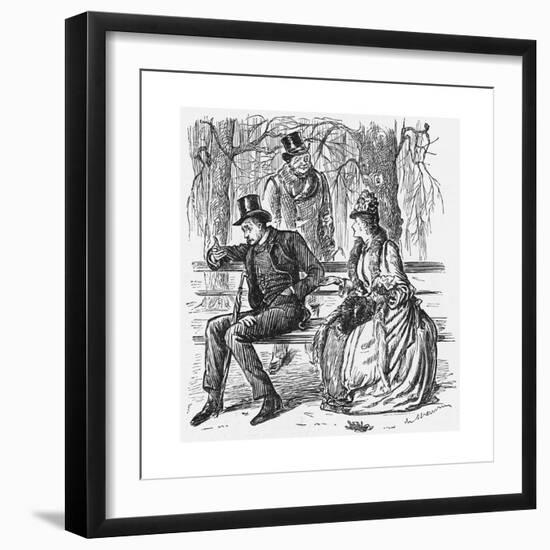 The New Science, 1887-George Du Maurier-Framed Giclee Print